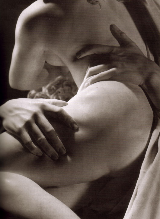 Another view of Proserpina in sepia: the twist of her torso, his hand gripping, her body arching away